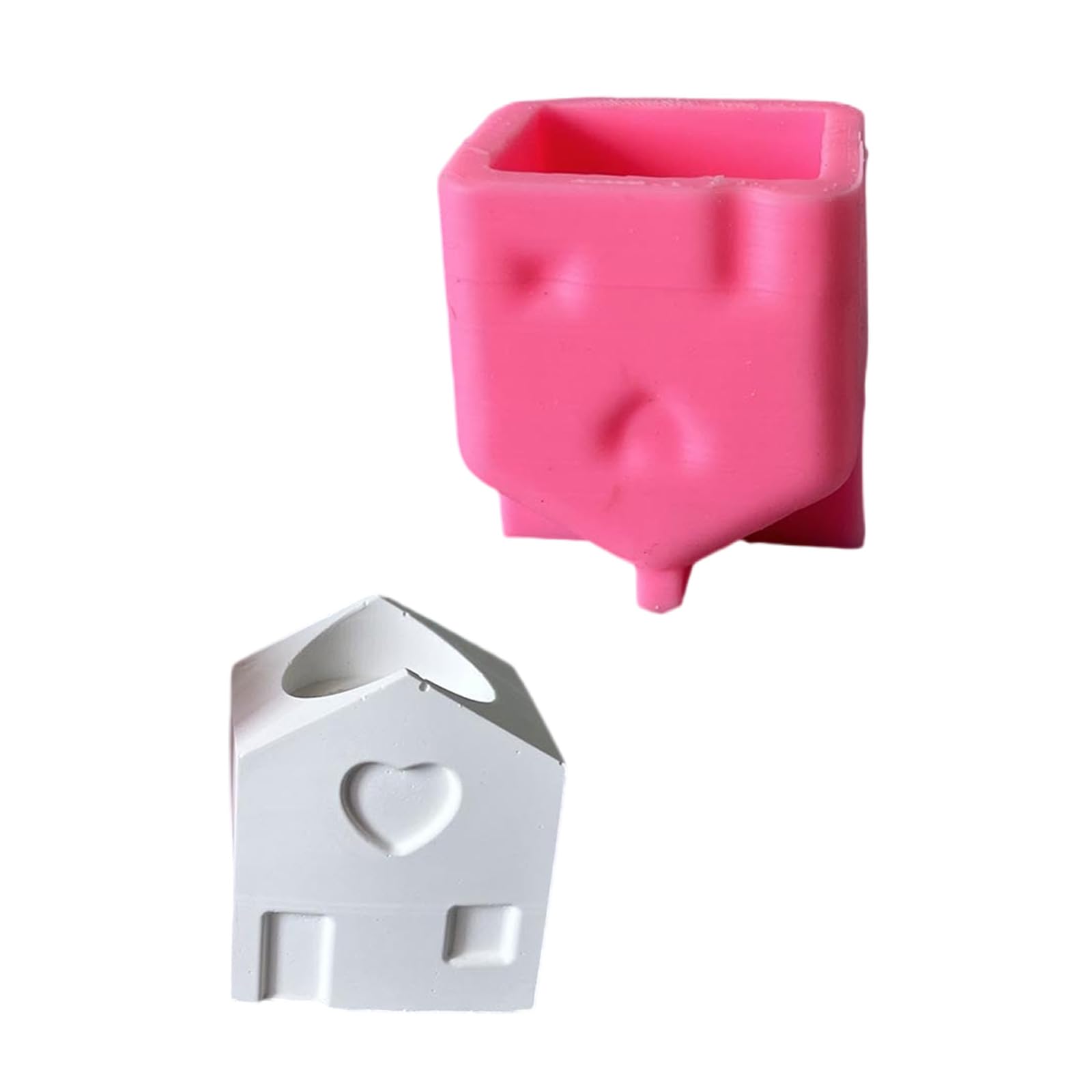 Kalttoy House Holder Silicone Molds Epoxy Resin Molds Heart House Candlestick Plasters Casting Candlestick Silicone