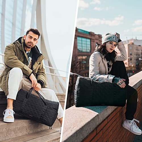 Bagsmart Travel Duffle Bag 50L Large Carry On Bag Weekender Overnight Bag For Men Women With Shoes Compartment thumb #1