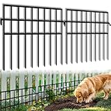 45.33ft(L) X 13in(H) Animal Barrier Fence No Dig, 32 Panels Rabbit Fences for Garden, Dog Digging Ground Defense Border Small Metal Fencing Under Barriers Blocker, Flower Bed, Patio
