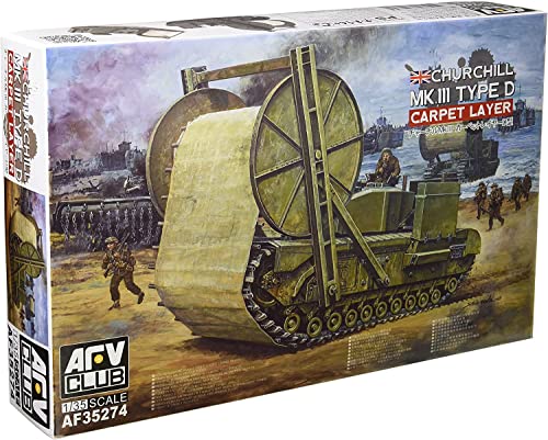 Maquette Churchill Carpet Layer Type D Mark II AFV Club AF35274 haute précision