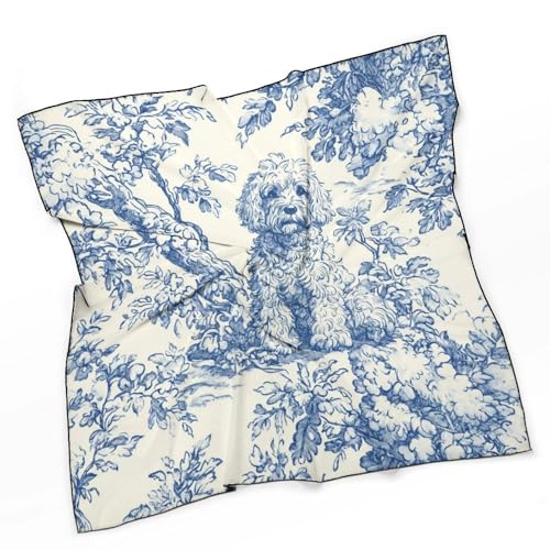 Vintage Green Leaf Bow Pattern Women Hair Scarf Square Silk Like Head Scarves Handkerchief Satin Neck Scarf3