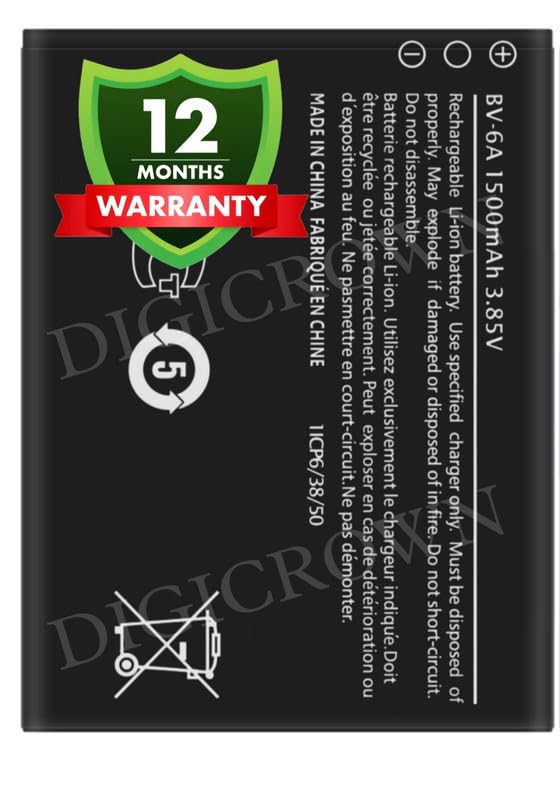 Image of Original BV-6A Battery Compatible for Nokia 8110 4G (TA-1067, TA-1071) | Banana 2060 3606 5250 - (1500mAh) - 1 Year Warranty
