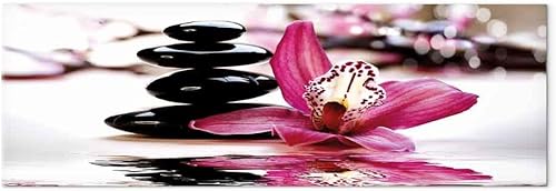 Miniatura 9 de artgeist Lienzo decorativo para pared, diseño de spa zen, 59 x 20 pulgadas, 1 unidad, decoración del hogar, cuadro estirado enmarcado, pintura