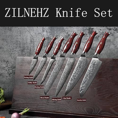 Set Cuchillos Cocina 9 Piezas Acero Inox Base miniatura 3