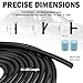 13.12Ft Windshield Washer Hose Kit,Flexible Washers Fluid Hose Repair Kit with 12 Connectors & Windshield Washer Fluid Tablets,Windshields Wiper Hoses for Car Cleaning System