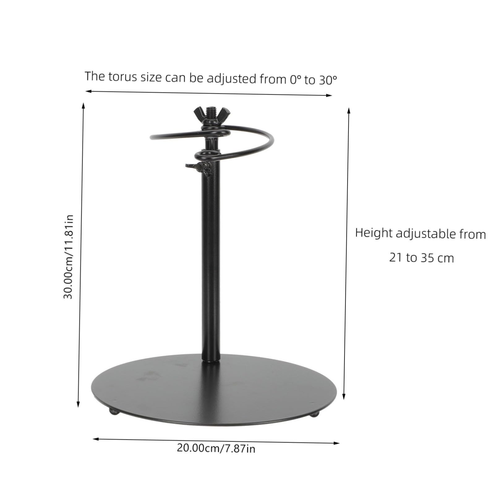 Supporto Stabilizzatore per Bouquet Regolabile in Ferro Nero, Base Stabile