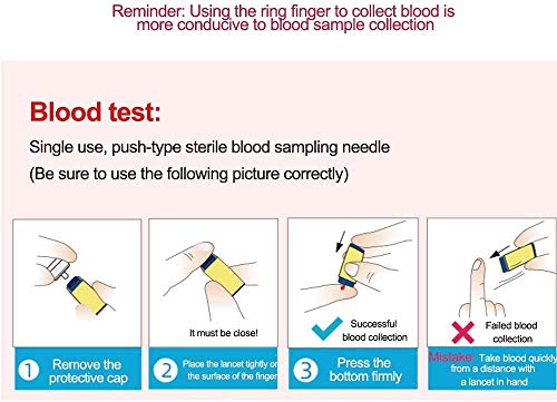 HIV Self-Test - Home Rapid Blood Test, Home Test Combination Test Paper Kit, Three Line Test Paper Test is Simple/Convenient, (one Box) - Thumbnail 4