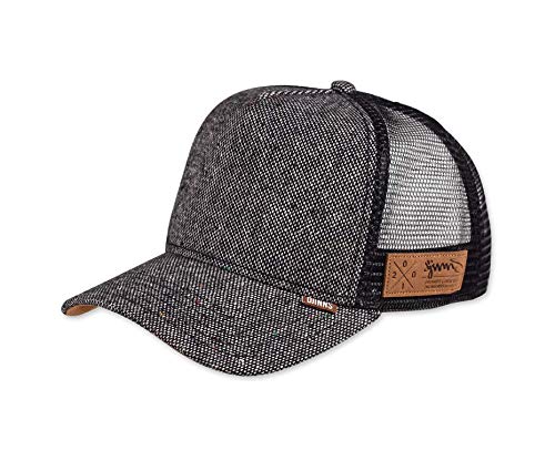 Casquette Djinns High Fitted Trucker Spotted Tweed 2013 Black style urbain vintage