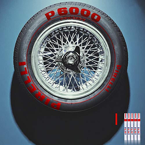 image for Lermity Red Permanent Marker Car Tire Paint Pen Ink Waterproof Marker 