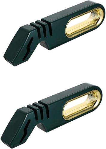 Miniatura 1 de MUCKLILY 2 unids 4 en 1 sacapuntas piedra para afilar cuchillos profesional cortador afilador de piedra húmeda afilador de diamante herramienta de