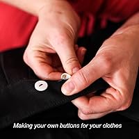 Vista 5 de 3 moldes de silicona de resina de botón, 10/12/15/20/0.984 in, moldes redondos en forma de botón para resina epoxi, arcilla de fundición