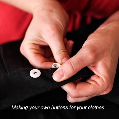 Miniatura 5 de TuNan 3 moldes de silicona de resina de botón, 101215200.984 in, moldes redondos en forma de botón para resina epoxi, arcilla de fundición de