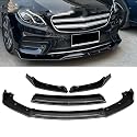 YujieNB ABS-Auto-Frontstoßstangenlippe,Body-Kit für Mercedes Benz E-Class W213 2016-2023,Autoteile,Farbe:Carbonfaser-Optik