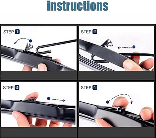 Miniatura 5 de Juego de 3 limpiaparabrisas delantero y trasero compatible con Honda CR-V CRV MK5 2016-2021 limpiaparabrisas limpiaparabrisas de 26 pulgadas + 17