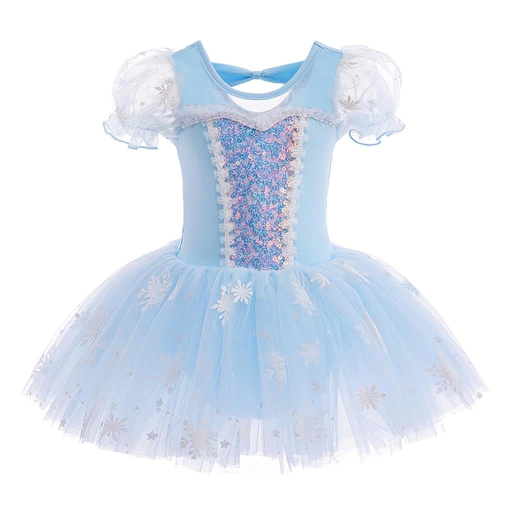 Lito Angels Disfraz Bailarina de Ballet Princesa para Niñas, Vestido Maillot de Danza Baile con Falda Tutu