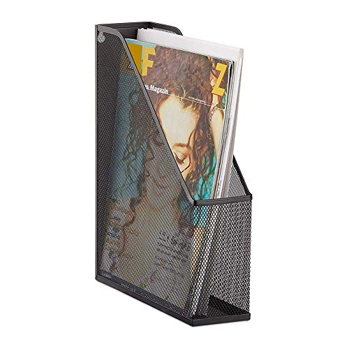 A4 File Racks/File Holder, File Documents Paper Storage, 2 Unites Metal Black Trays Shelf Racks for Office or School on Desktop,2grid Dirgee (Color : 1grid)