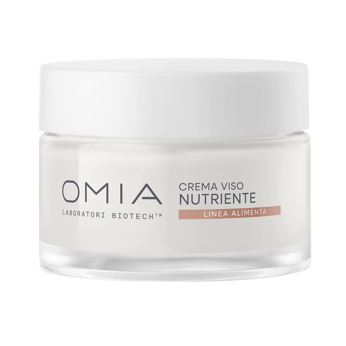 Omia Alimenta, Crema Viso Nutriente, 50 ml | Per Pelli Secche e Sensibili, Idrata e Protegge la Barriera Cutanea, Non Unge, Formula Vegana