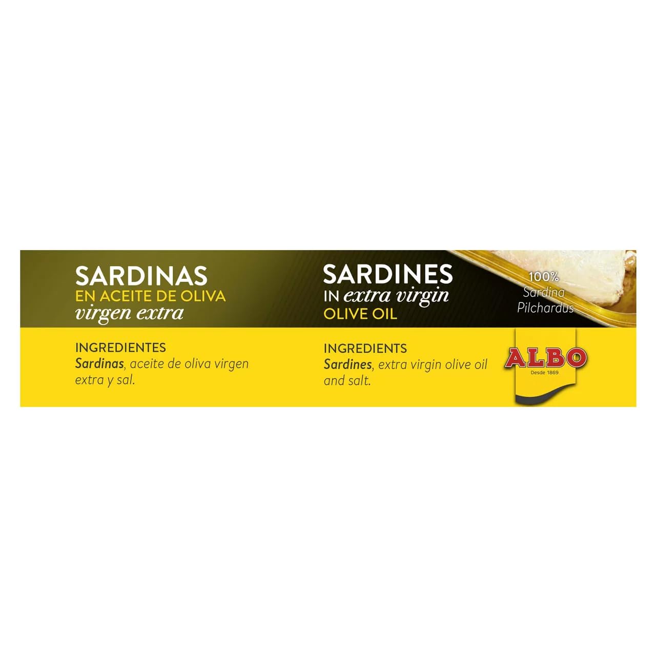 ALBO Sardinen in nativem Olivenöl Dose 85 g. 9er-Pack