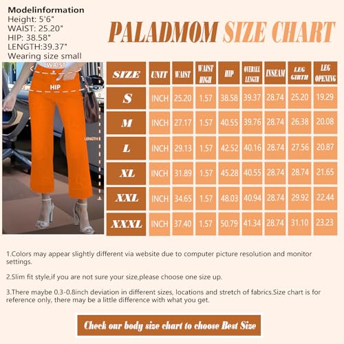 Women's Cropped Wide Leg Jeans Butterfly Elastic High Waisted Baggy Flared Jeans Trendy Stretchy Denim Pants3