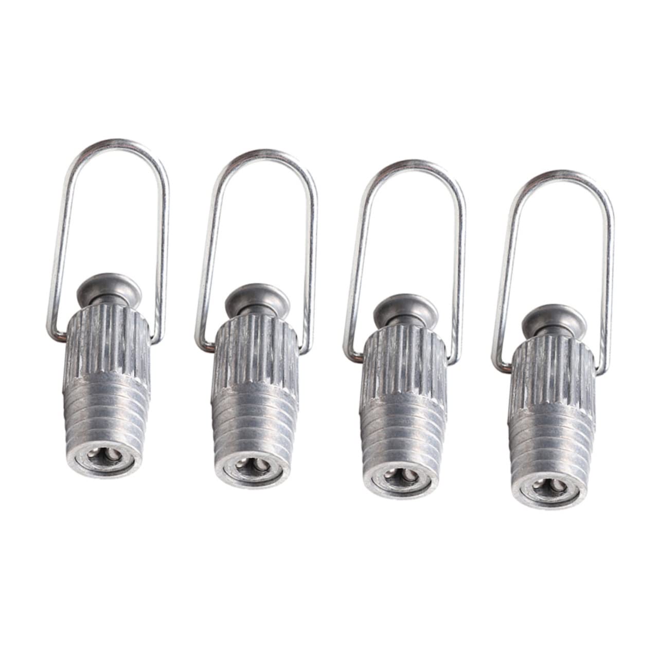Wäscheleinenspanner Leichter Metall Schnurspanner aus Aluminium 4 Stück mit Feder und Kugellagerfunktion für Haushaltsartikel und Gespannte Wäscheleine