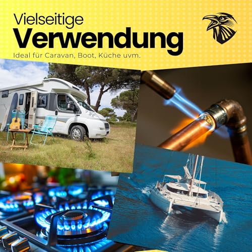 Gasflaschen Füllstandsanzeige PRO by MOPEKA - Ultraschallsensor für LPG - Magnetbefestigung für Stahl plus Kleberahmen für Aluminium - Bluetooth App - Horizontal und Vertikal - 5 kg 11 kg 33 kg