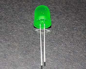 50pcs x 2pin Round top Diffused Green LED Bulb Light 10mm Green Light