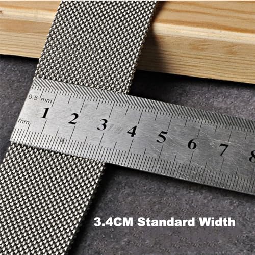 Ratchet Metal Belts for Men,No Leather Stainless Steel Braided Business Belt with Automatic buckle4