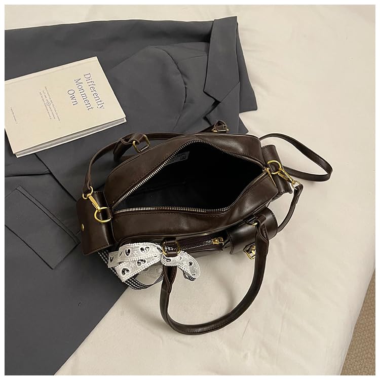 Crossbody Bag PU Leather Designer Handbag Multiple Pockets Satchel Bag for Women Work Shopping Travel3