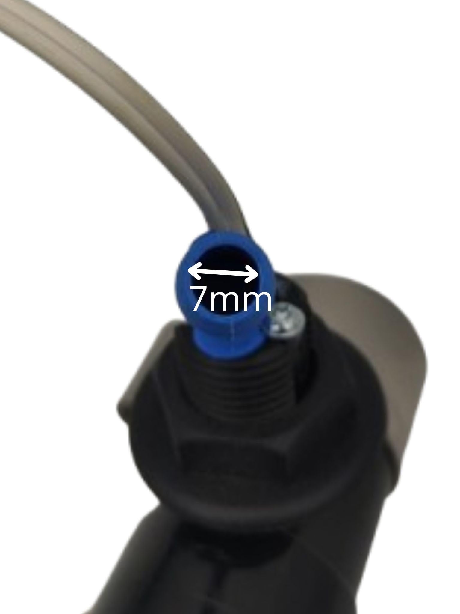 CR-MOESANCO KIT Grifo de Agua Fría con Conector Eléctrico para Caravana, Autocaravana, Camper o Barco con Interruptor 12v, Acabado Níquel Dorado, Orificio 27mm