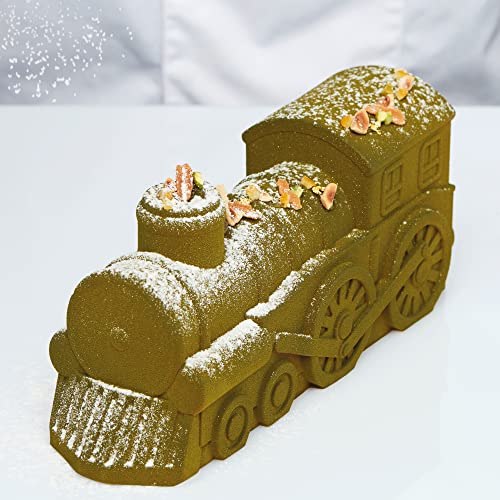 Pavoni Silicone Mould for Christmas Sweets Express Log KE085, Silver, 254 x 88 x 106 mm - Image 2