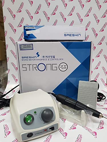Micromotore saeshin strong 207/B per Art Nails,Dental Lab 35000 giri con pedale.