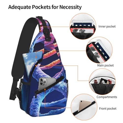 Bolso Dna Genetic Helix Tipo Sling para Hombre y Mujer miniatura 5
