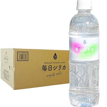 Amazon.co.jp: 毎日 シリカ水 525ml 40本 72㎎/L含有 ミネラル