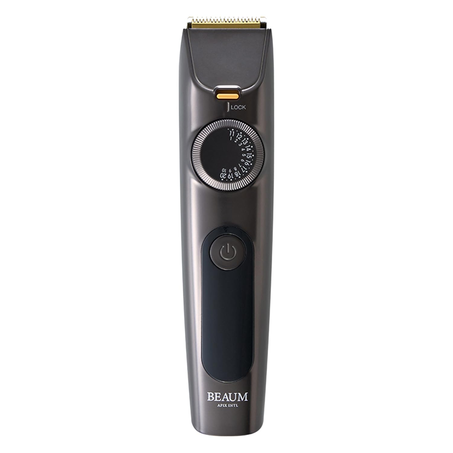 アピックス(APIXINTL) 2ブロックトリマー バリカン メンズ 子供 電動バリカン チタンコート刃 刈り高さ1~20.5mm調節可能 ダイヤルロック 充電式 ATB-B04(GY)「BEAUM」シリーズ