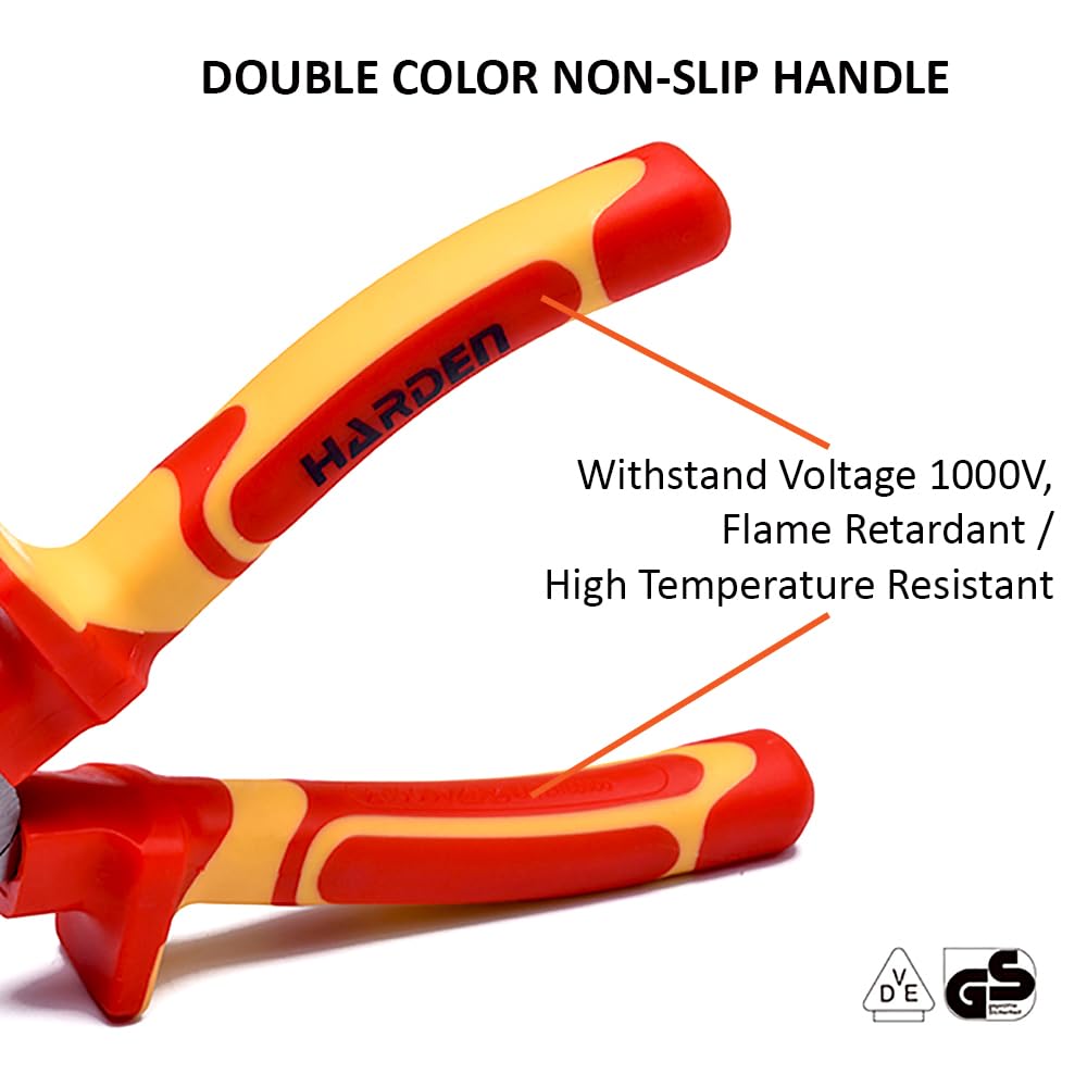 HARDEN 8" Insulated Combination VDE Plier can Withstand 1000V - 800138 2