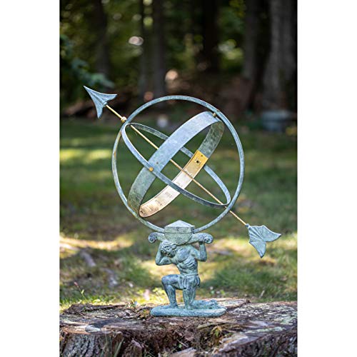 Good Directions SD100V1 28\" Verdigris Atlas Armillary Sundial, Vertigris