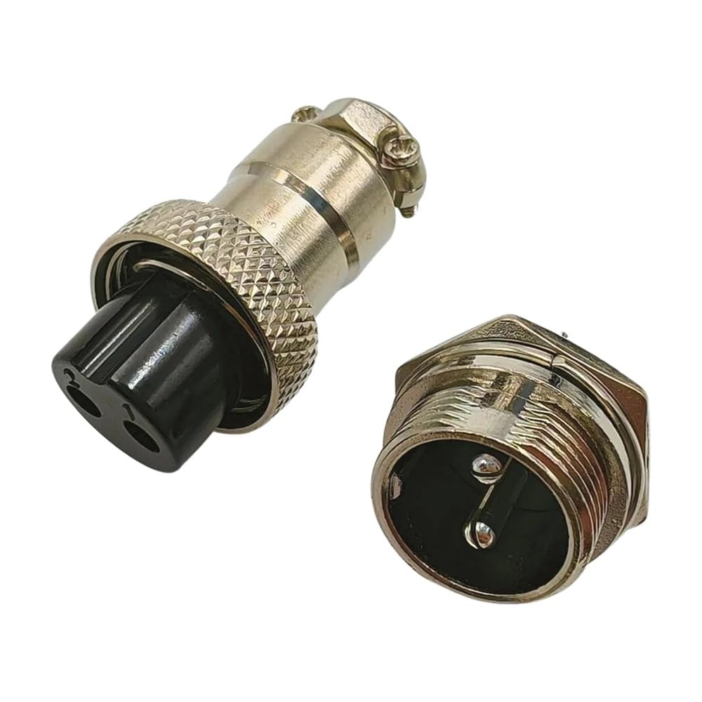Raccord de torche plasma et TIG fiche GX16 2 broches male et femelle