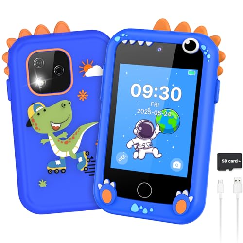Kids Smart Phone Toys for Boys, Toddler Phone with 2.8 Inch Touchscreen, HD Dual Cameras, 25...