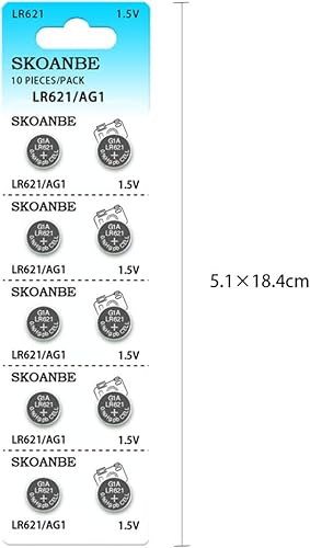 Miniatura 9 de SKOANBE Batería de reloj LR621 AG1 SR621SW 364 LR60 164 1.5V 10PCS
