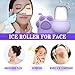 Ice Roller for Face Facial Beauty Mini Ice Roller for Eyes,Neck,Sunburn Puffiness Relief Reusable Silicone Face Ice Holder
