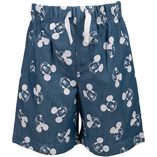 Disney Mickey Mouse Toddler Boys Polo Shirt And Shorts White/Blue 5T #TOP3