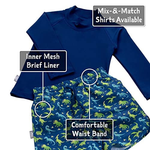 Image of JAN & JUL UV Swim Shorts and Long Sleeve UV Shirt for Toddlers