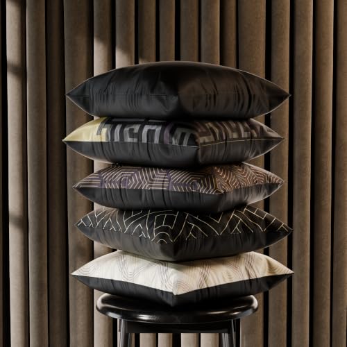 Image of Stoa Paris Cushion Cover Set of 5, Home Decor for Sofa, Bed & Living Room, Digital Printed Cushion Cover 16 Inch x 16 Inch, Soft Touch Finish, Hidden Zip Closure, Anastasia's Court - Anastasia
