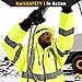 KwikSafety - Charlotte, NC - PATROL Safety Jacket [NO FUZZ Balls] Class 3 ANSI Tested OSHA Compliant Reflective Mens Fleece Hoodie/Yellow Medium