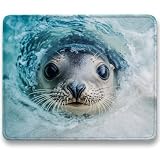 Tappetino Mouse Gaming - blu, Tappetino Mouse per Computer con Base in Gomma Antiscivolo, Scorrimento Facile, Migliora Precisione e Velocità, Portatile Mousepad Piccolo, 42 x 35 cm - foca c0-543