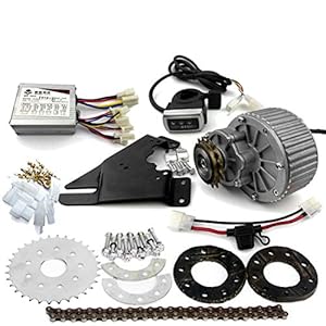450W Conversie Kit voor linksgestuurde elektrische fiets, past voor de meeste gewone stadsfietsen met tandwiel kettingaandrijving
