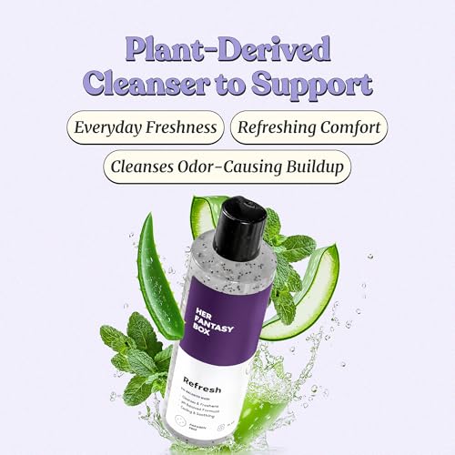 Her Fantasy Box Refresh pH Balancing Shower Gel - Natural Feminine Hygiene Solution for Gentle Cleansing, Odor Control, and Skin Nourishment - pH-Balanced Formula for All Skin Types - Image 3