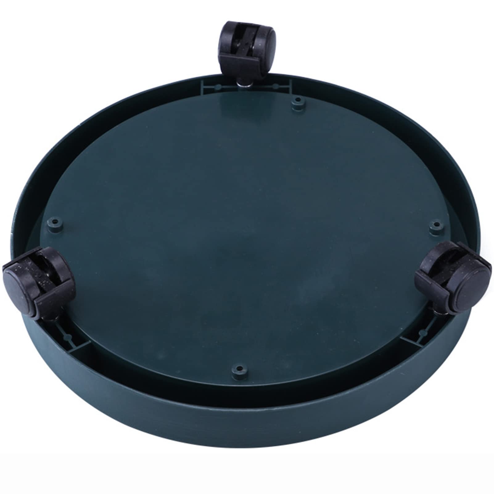 Pflanzenständer mit Rädern, runder Blumentopfständer, tragbarer Dolly Halter für Topfpflanzen, Indoor/Outdoor Pflanzwagen