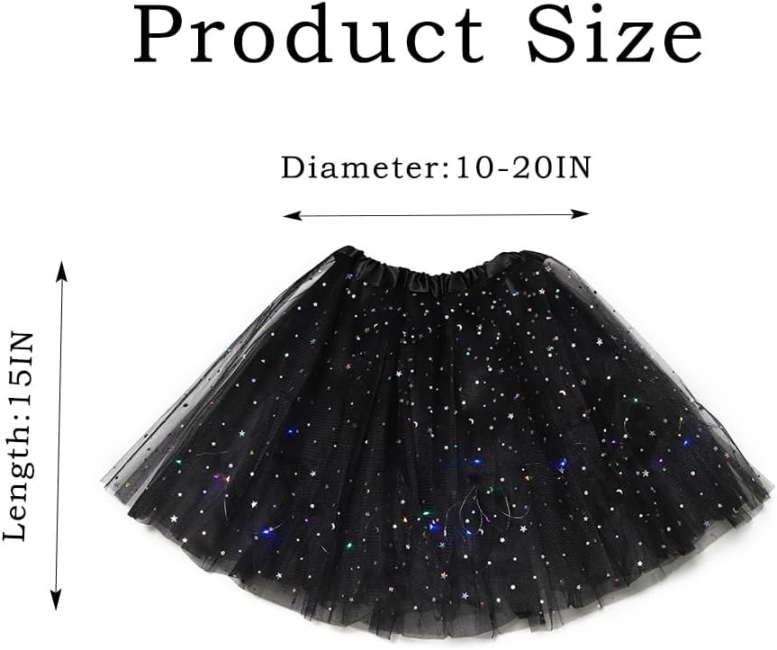 Light Up Women Tutu LED Tutus Skirt Layered Sparkly Skirts for Carnival Festival Costume Party Performance - Image 6