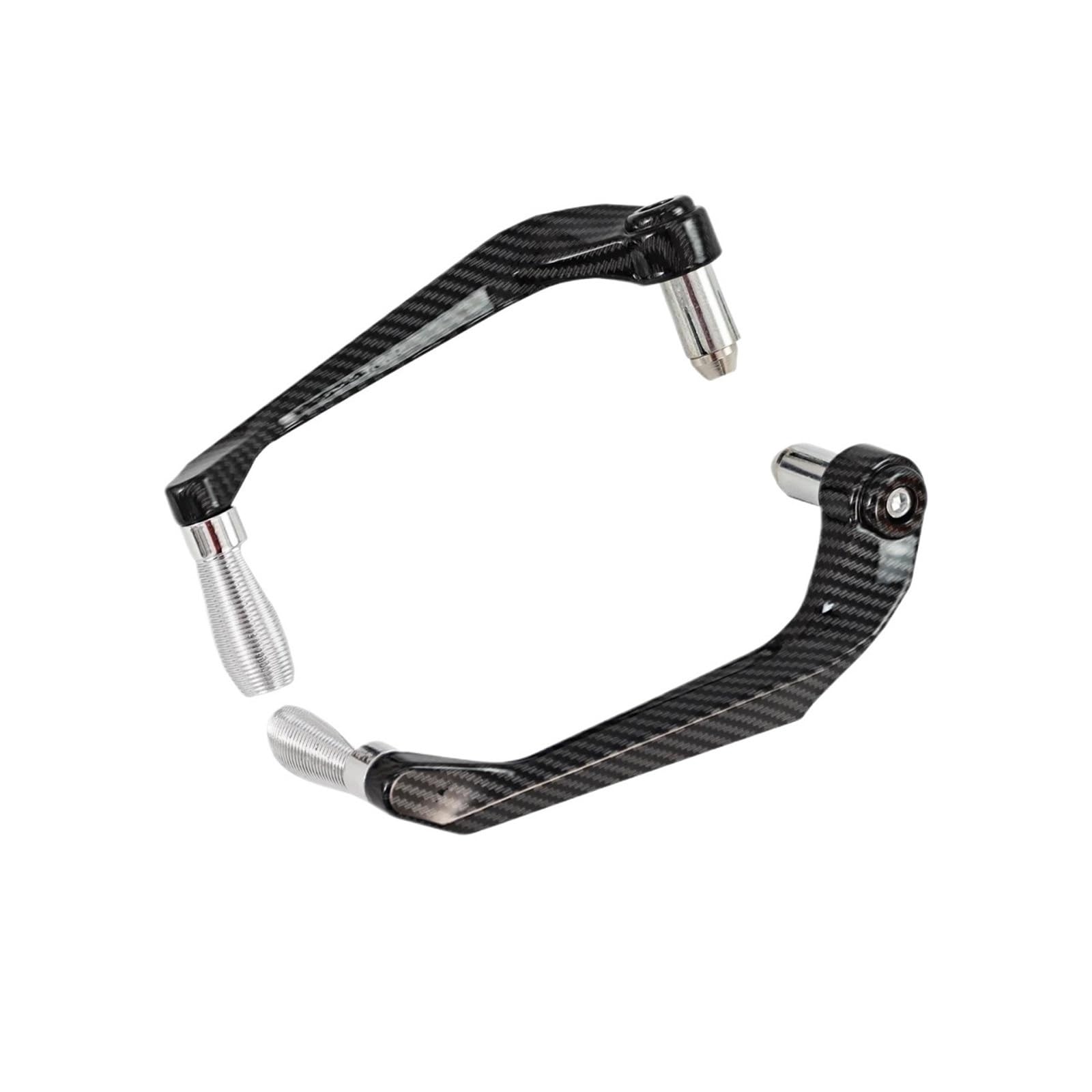 Hjtedhe Silver Motorcycle Levers Handguard Universal Motorcycle Handlebar Brake Clutch Levers Guard Protection(Silver)